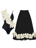 Tie Fresh Floral Swimsuit Set