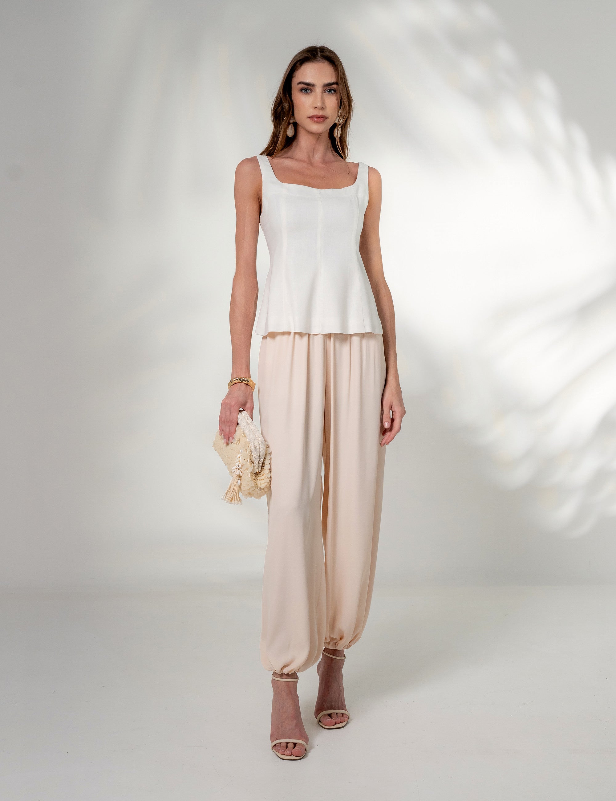 BLUSA CLARICE VISCOLINHO OFF WHITE