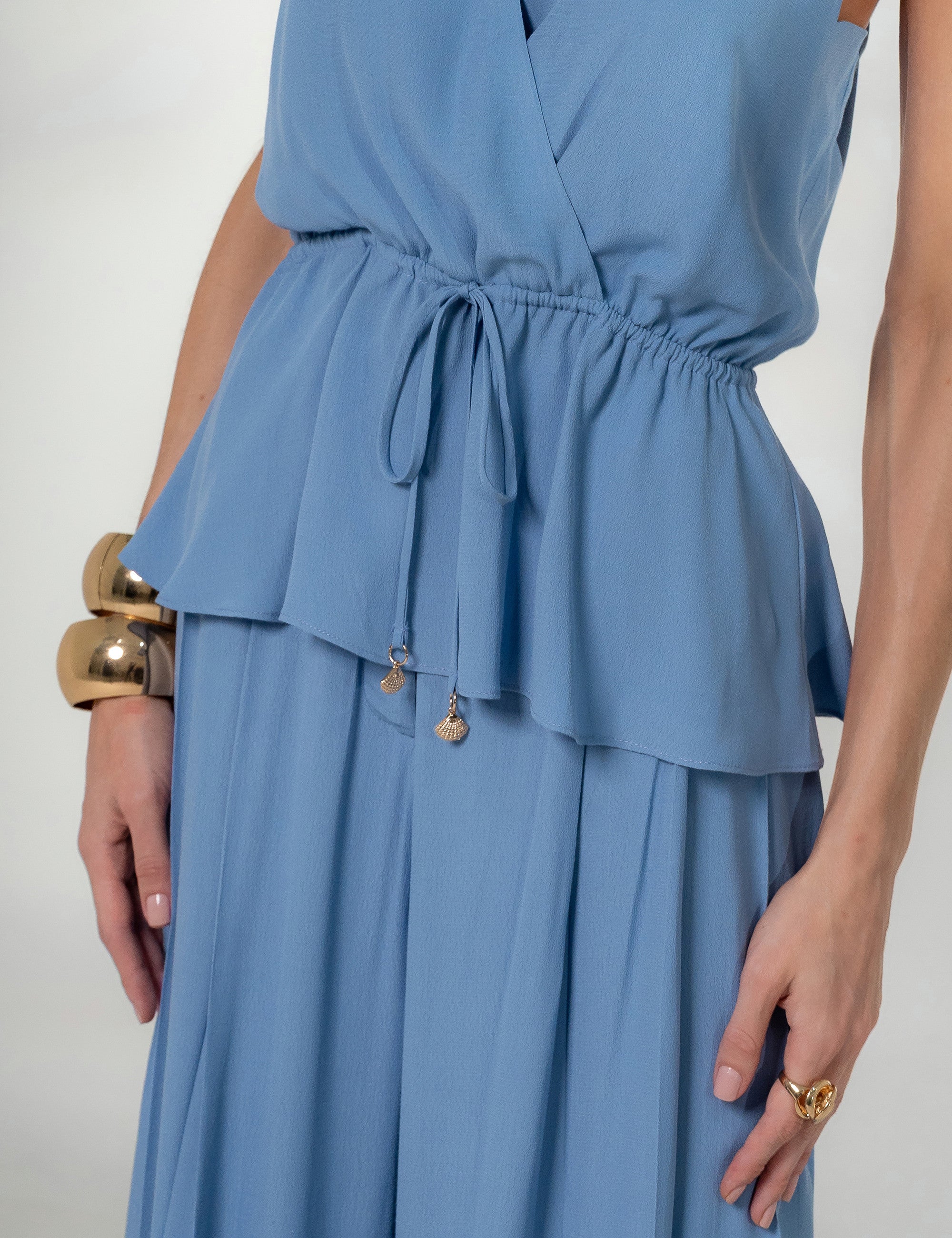 BLUSA JOANA VISCOSE AZUL ABSOLUT