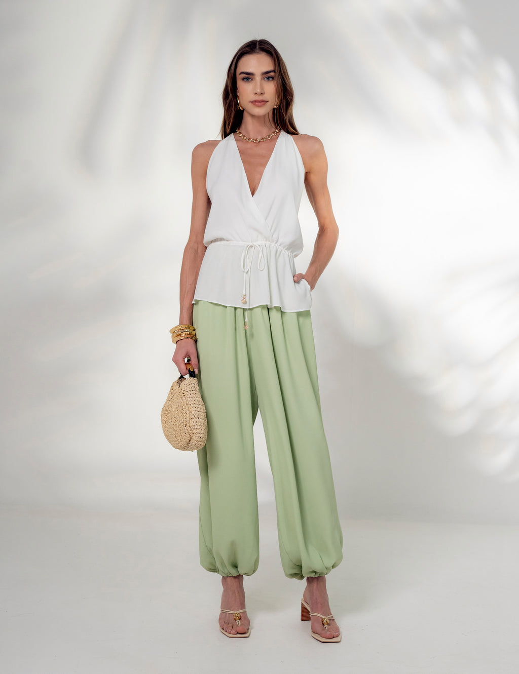 BLUSA JOANA VISCOSE OFF WHITE